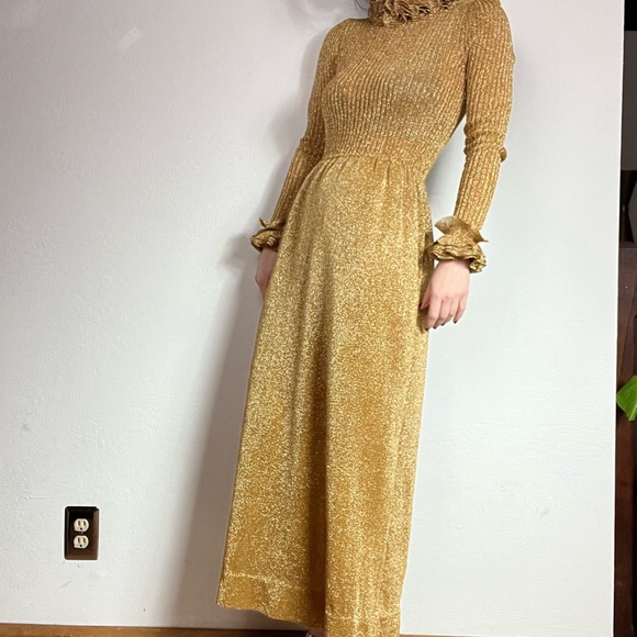 Roncelli Gold Knit Maxi Dress - Picture 12 of 16